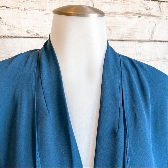 Aritzia Babaton teal color draped bodysuit - Picture 3 of 9